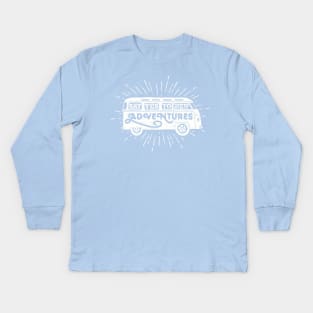say yes to new adventures Kids Long Sleeve T-Shirt